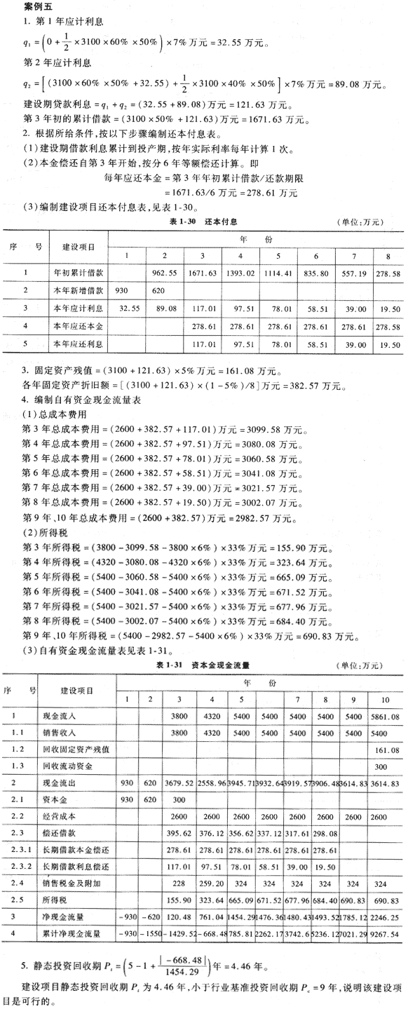 09年造價工程師《工程造價案例分析》經(jīng)典習(xí)題