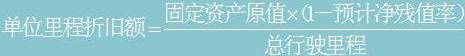 按行駛里程計(jì)算折舊的公式
