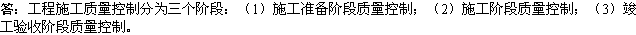 2010年一級(jí)建造師市政工程輔導(dǎo)資料：施工質(zhì)量控制