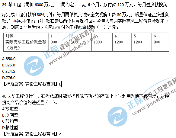 2018一建工程經(jīng)濟(jì)試題解析