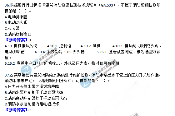 2018一級消防工程師《消防安全技術(shù)綜合能力》試題及答案解析