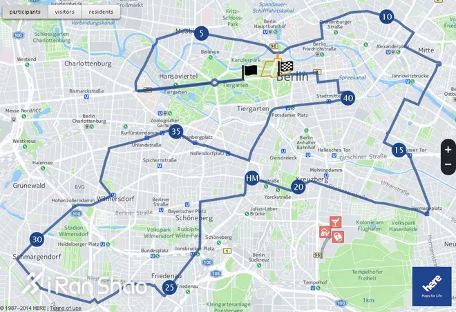 柏林馬拉松賽道