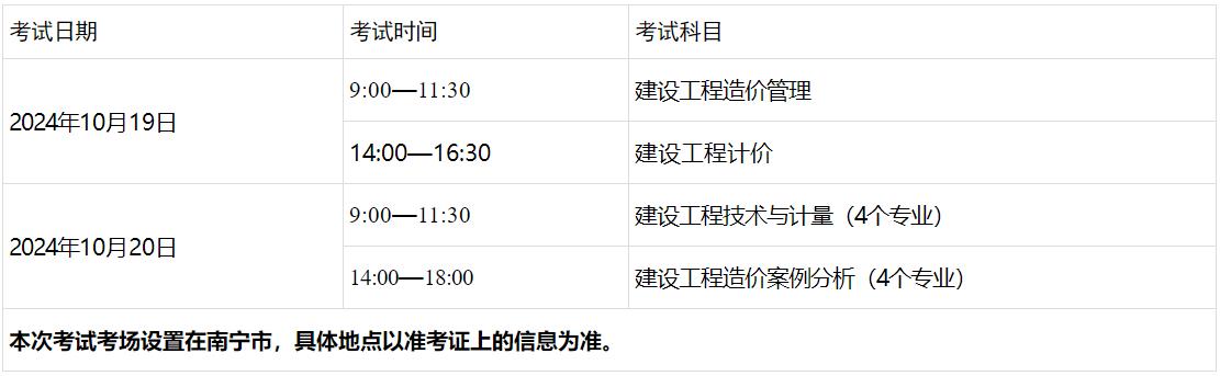 考試時(shí)間、科目及考場設(shè)置 ?